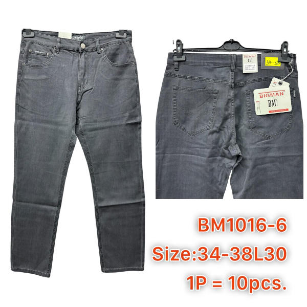 Spodnie męskie jeans Roz 34-38, 1 Kolor .Paczka 10 szt